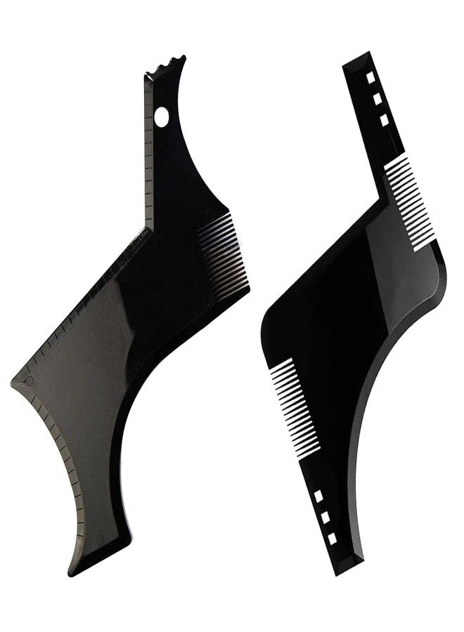 GLAN Set of 3Pcs Multi-Purpose Beard Shaper Tool for Men Beard Shaping Stencil Combs for Men and Boys Use Pack of 1 - Image 1